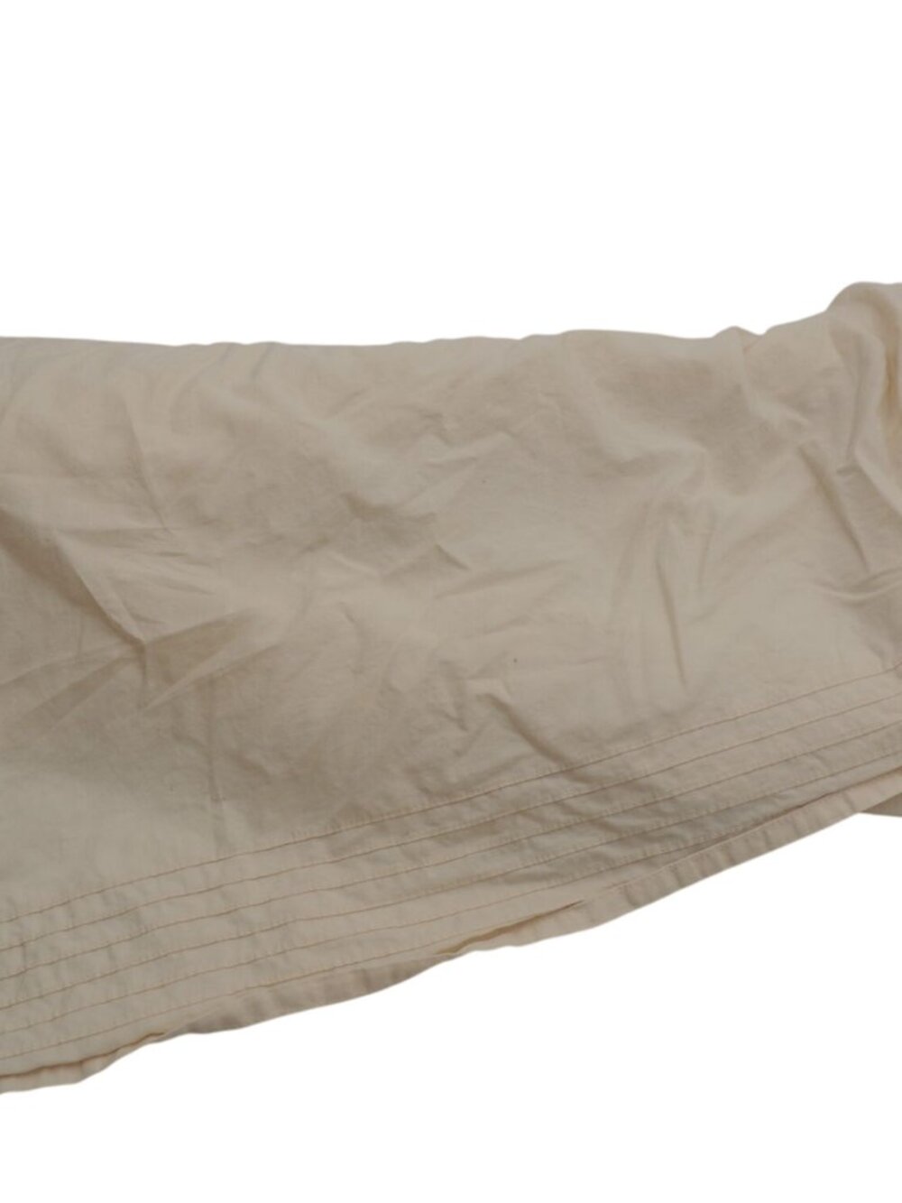 Katie Brown Ivory dust ruffel 18" drop 75.5" x 78"